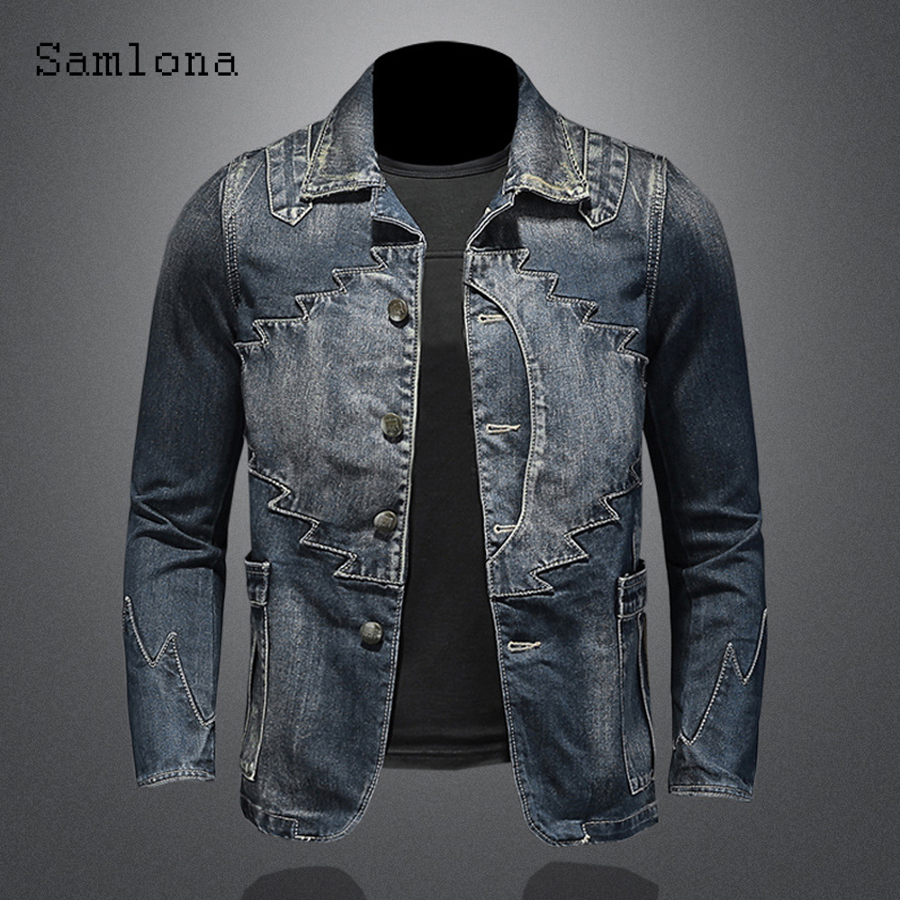 Men'S Shoes For Jeans - 2025 Single Breasted Mens Denim Jackets