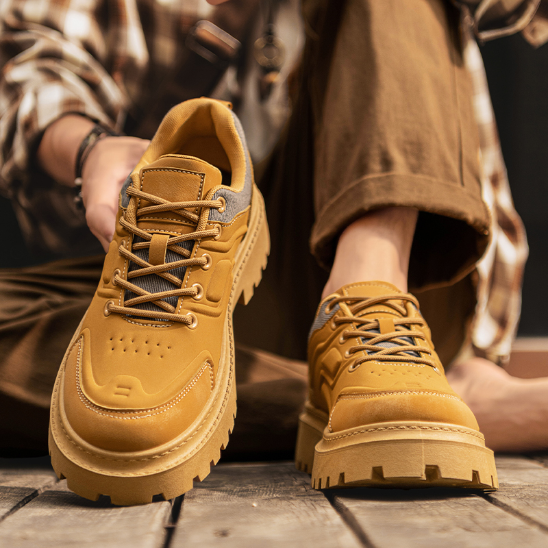Men Shoes Yellow - 2025 Men's Autumn New Fashion Work