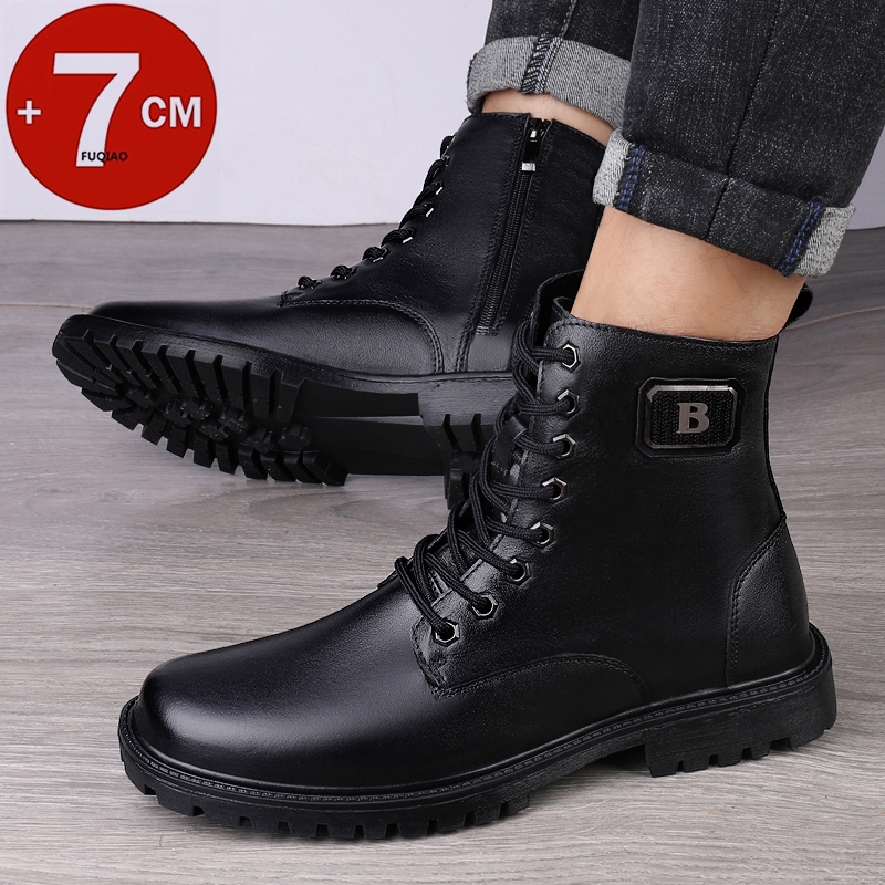 Men's Genuine Leather Elevator - Men'S Shoes With Height Increase のレビューと価格