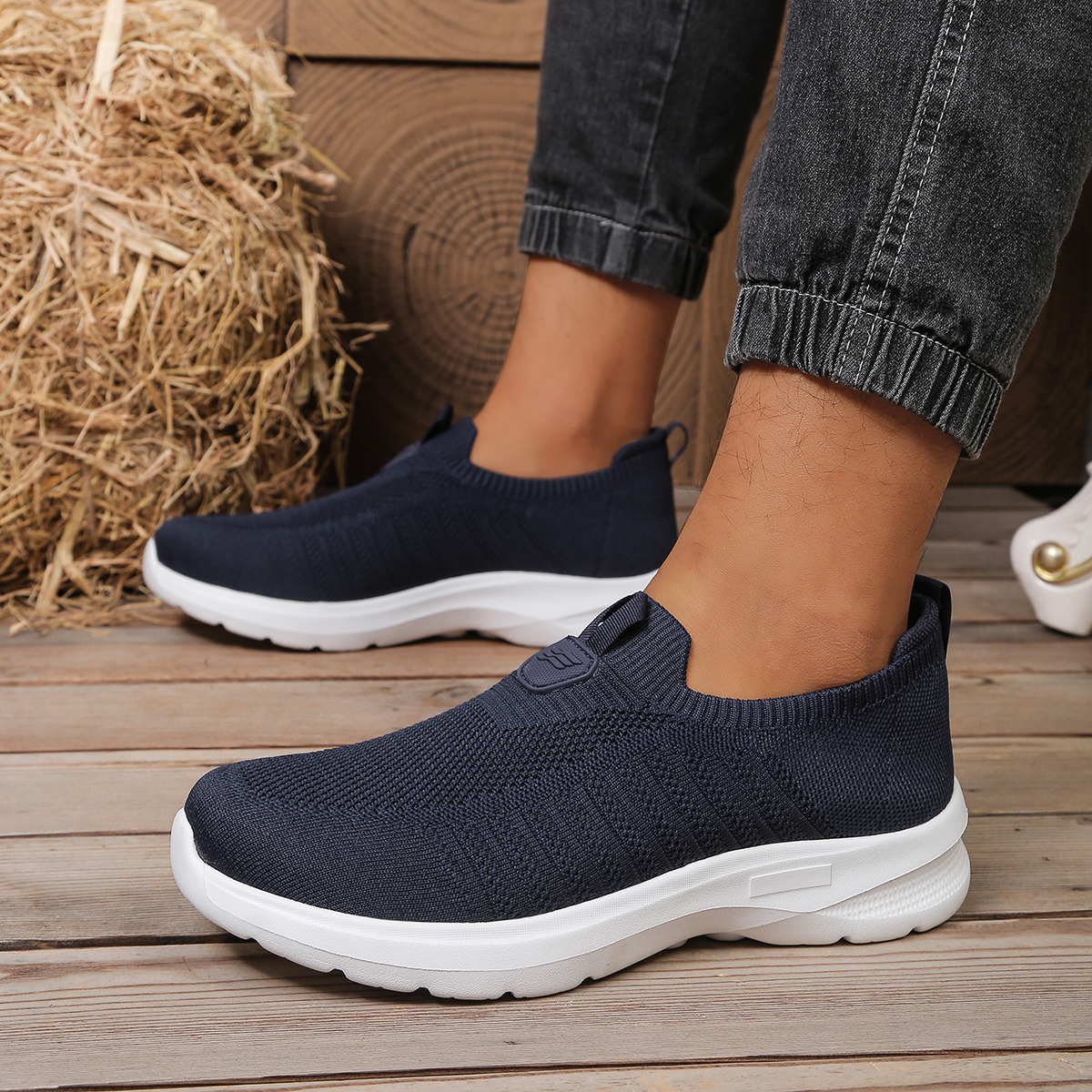 Men Whoes Slip On Knit Walking - Men'S Shoes With Toes のレビューと価格