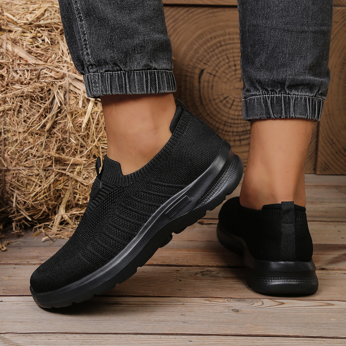 Men Whoes Slip On Knit Walking - Men'S Shoes With Toes のレビューと価格