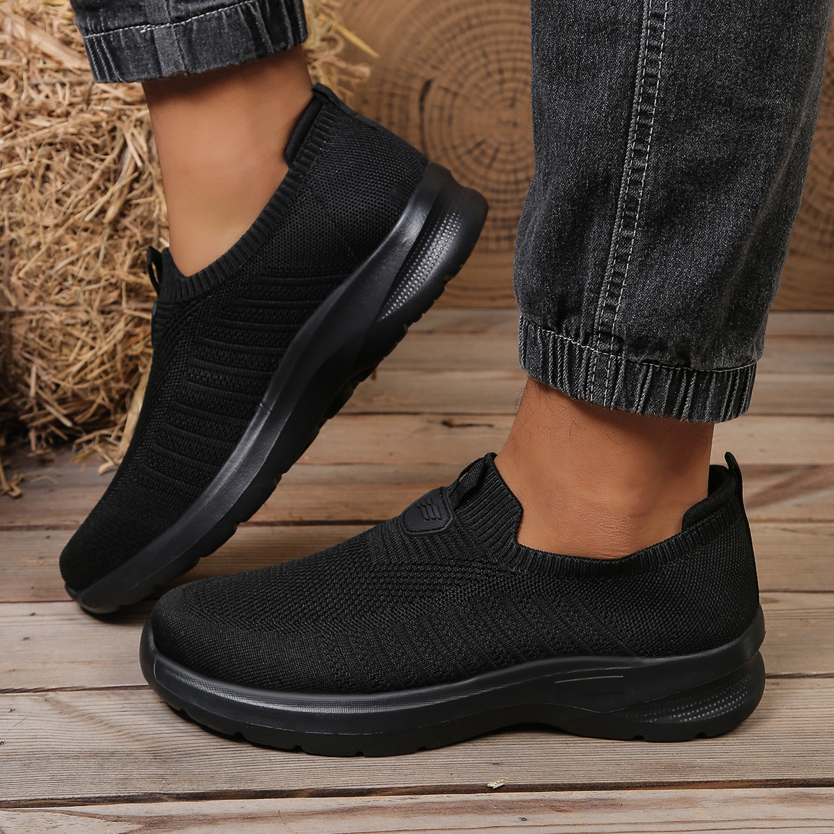 Men Whoes Slip On Knit Walking - Men'S Shoes With Toes のレビューと価格