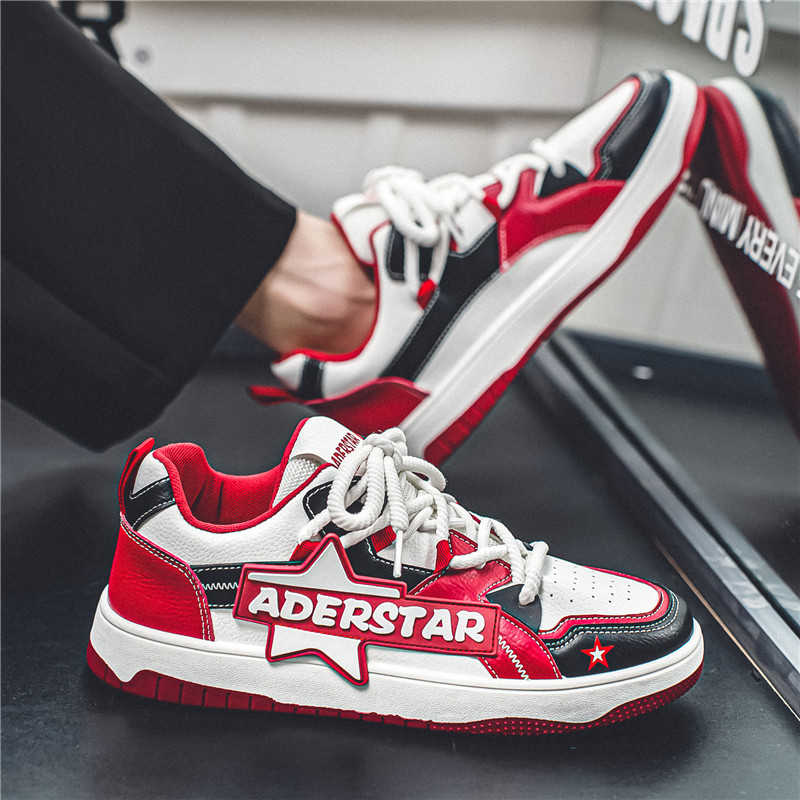 Round Nose Rubber Sole Cute Sn - Men Shoes Red のレビューと価格