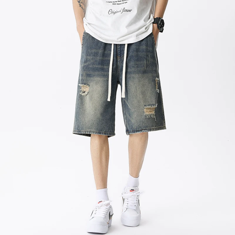 Summer Thin Denim Shorts Men's - Men'S Shoes For Jeans のレビューと価格