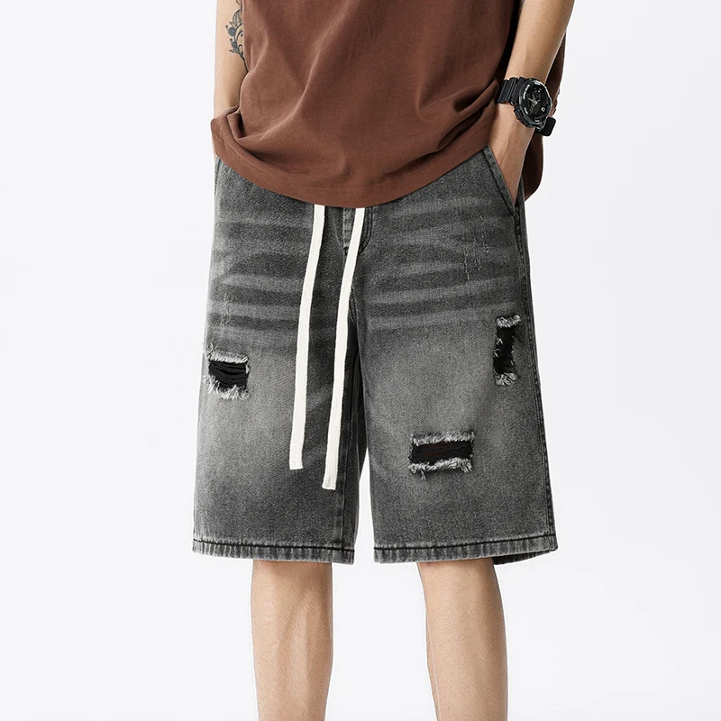 Summer Thin Denim Shorts Men's - Men'S Shoes For Jeans のレビューと価格