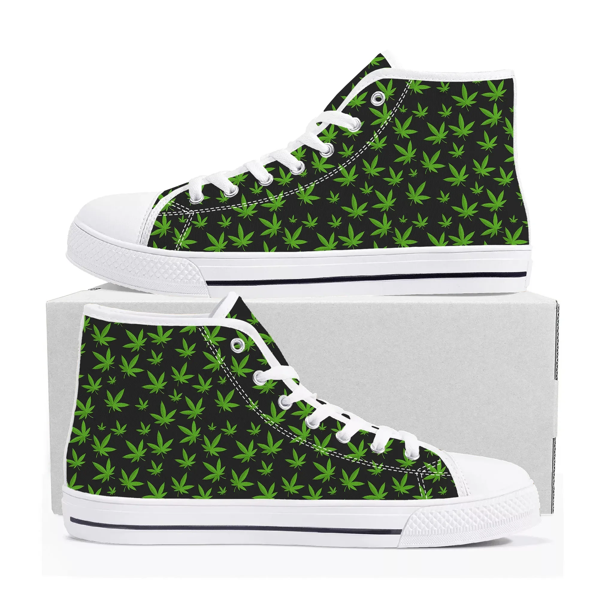 Leaf Weed Rasta Marijuana Red  - Men Shoes Red のレビューと価格