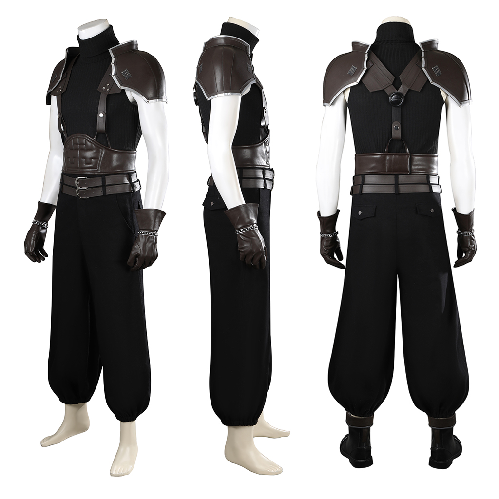 Zack Fair Cosplay Costume FF7  - Men'S Shoes For Suits のレビューと価格