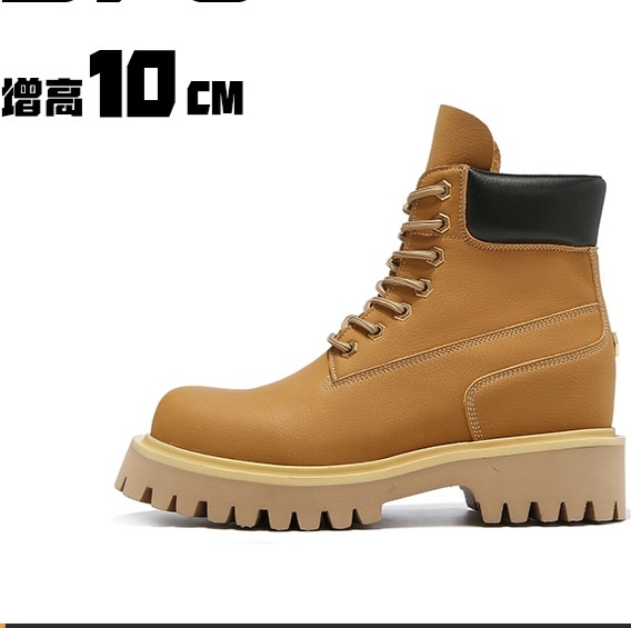 Short boots cowhide men's wint - Men Shoes Yellow のレビューと価格