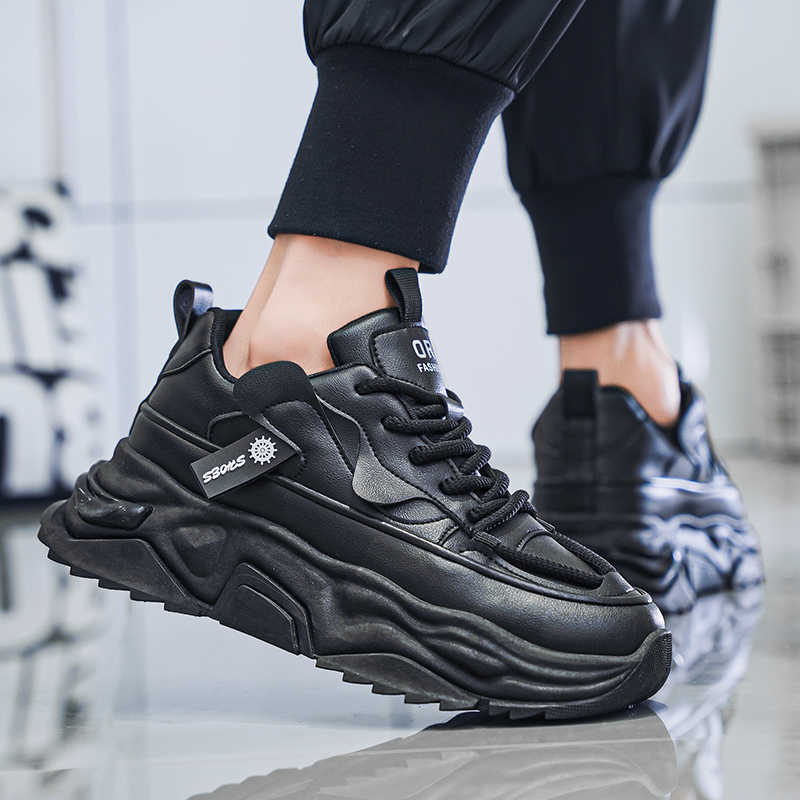 Black Platforme Tennis Man Spo - Men'S Shoes For Tennis のレビューと価格