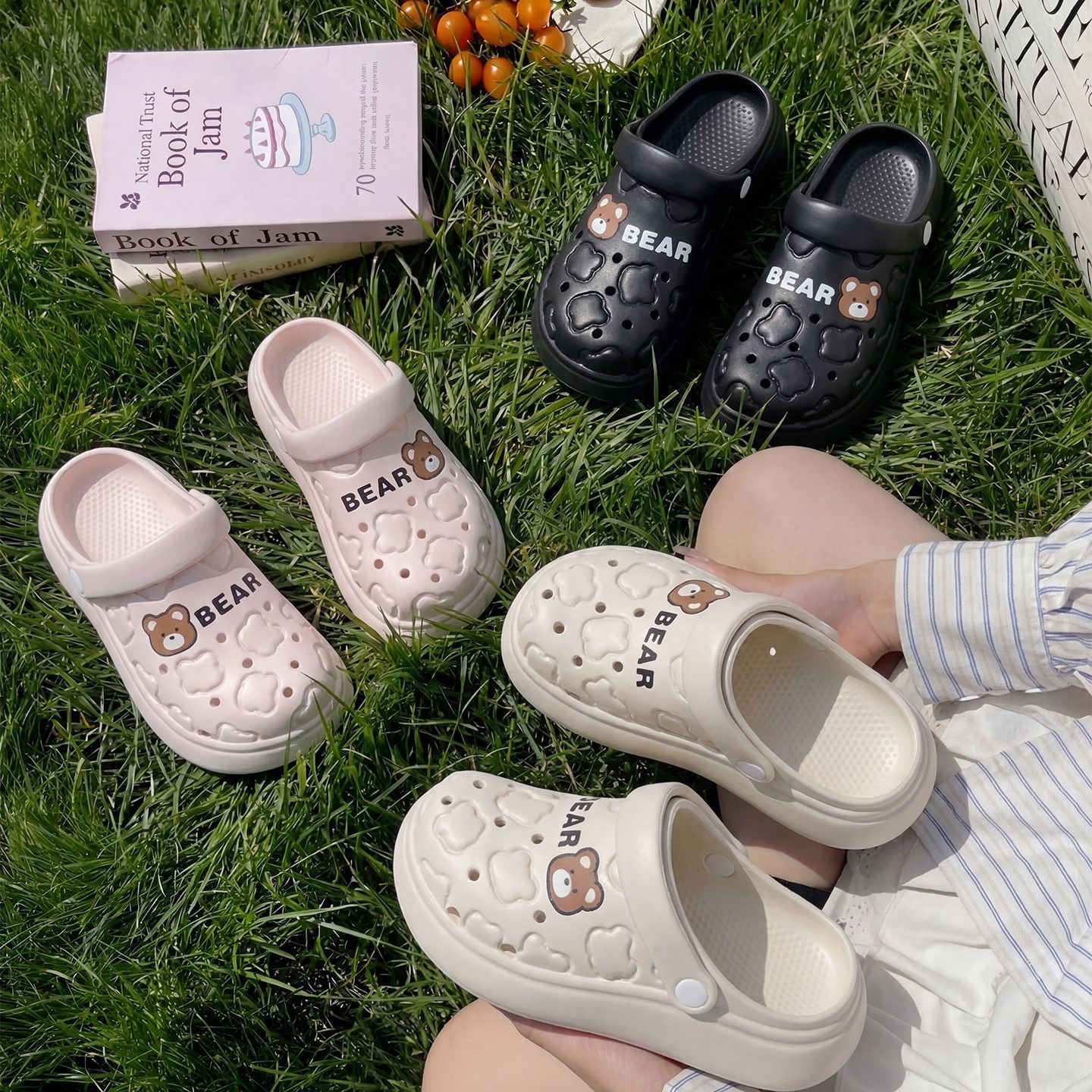 Women Men Cartoon Bear EVA Clo - Men Shoes On Cloud のレビューと価格