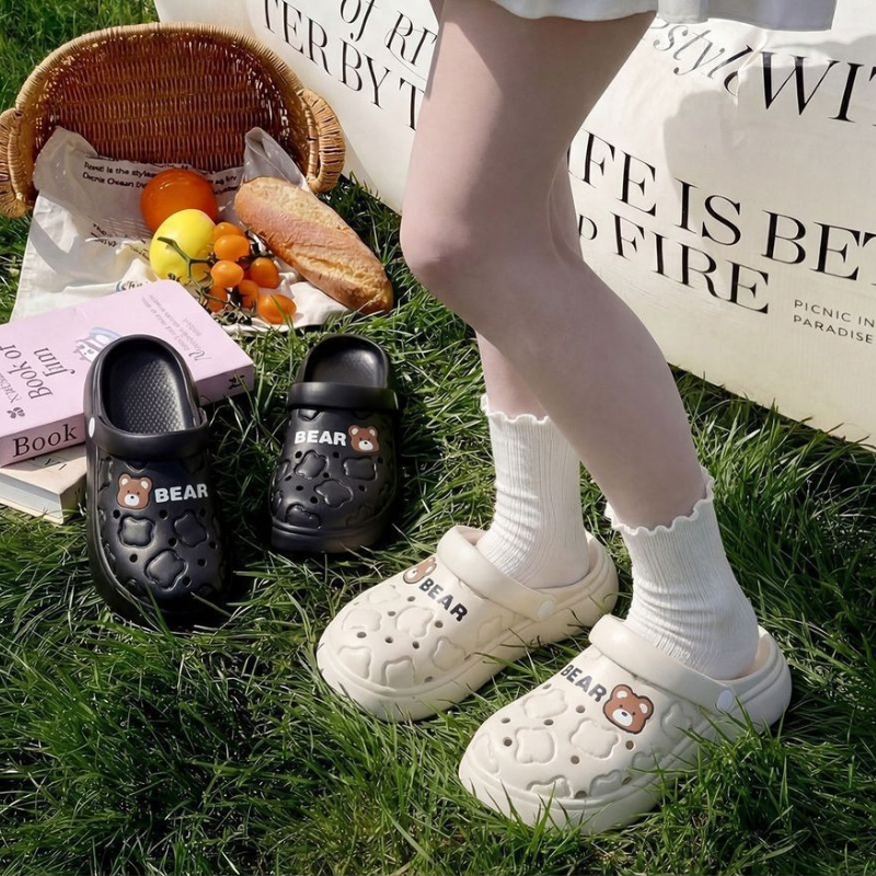 Women Men Cartoon Bear EVA Clo - Men Shoes On Cloud のレビューと価格