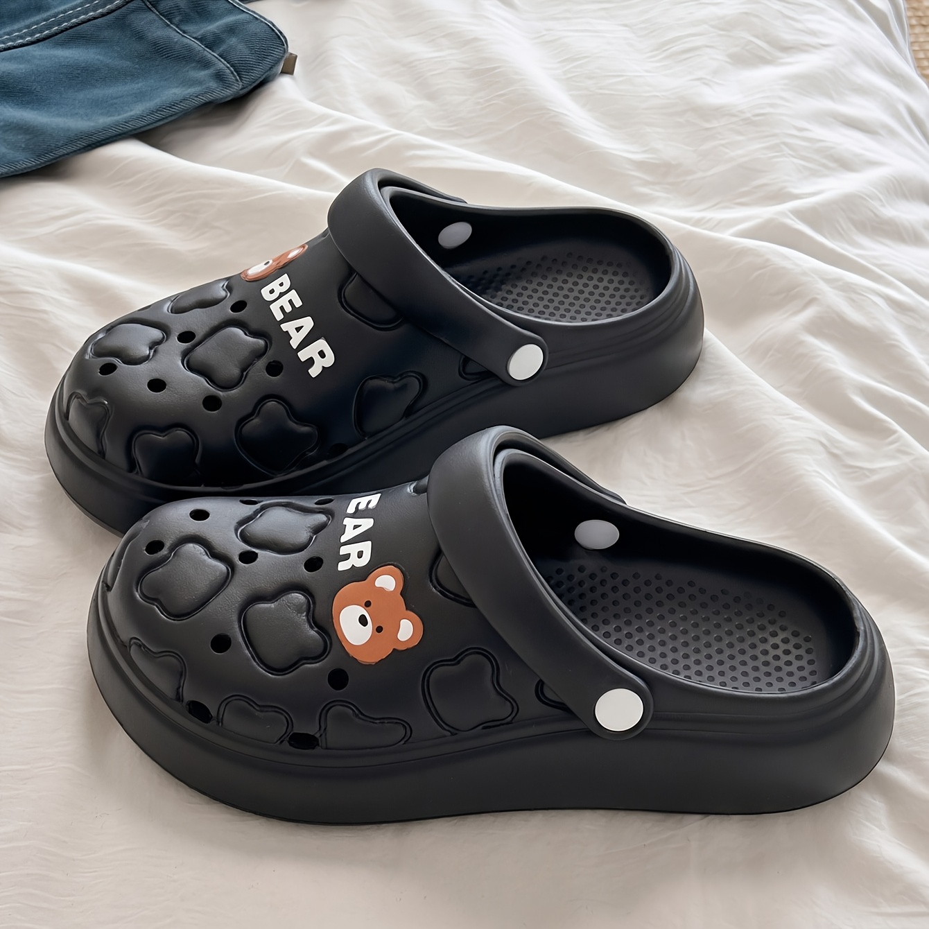 Women Men Cartoon Bear EVA Clo - Men Shoes On Cloud のレビューと価格