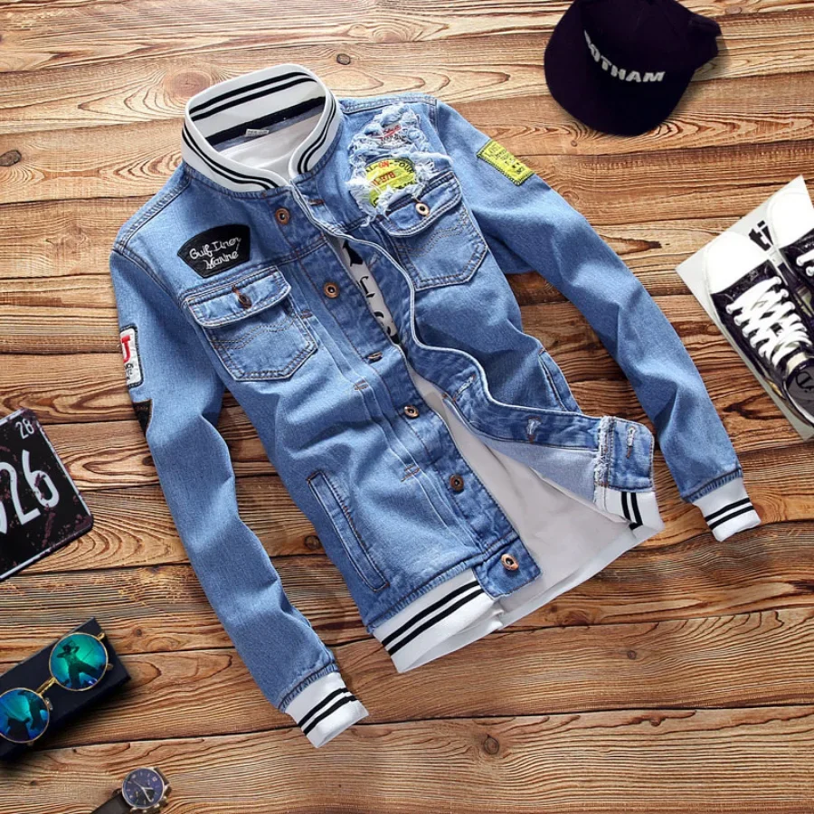 New 2026 Men's Denim Jackets F - Men'S Shoes For Jeans のレビューと価格