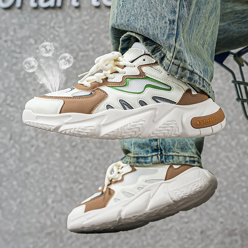 Men's Chunky Dad Sneakers Brea - Men Shoes Eu To Us のレビューと価格