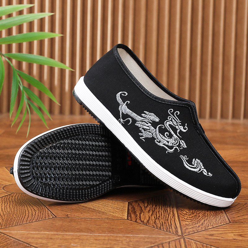 Beijing Style Men's Cotton Fab - Men'S Shoes With Toes のレビューと価格