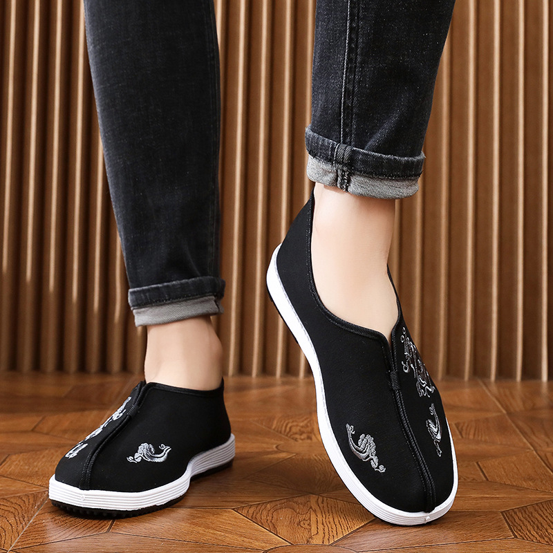Beijing Style Men's Cotton Fab - Men'S Shoes With Toes のレビューと価格