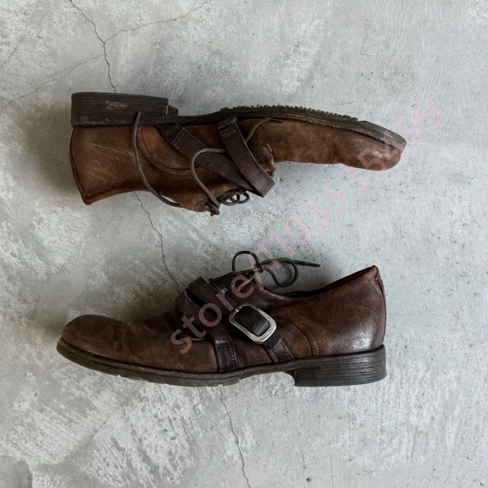 2026 Retro Distressed Brown Le - Men'S Shoes To Women'S のレビューと価格
