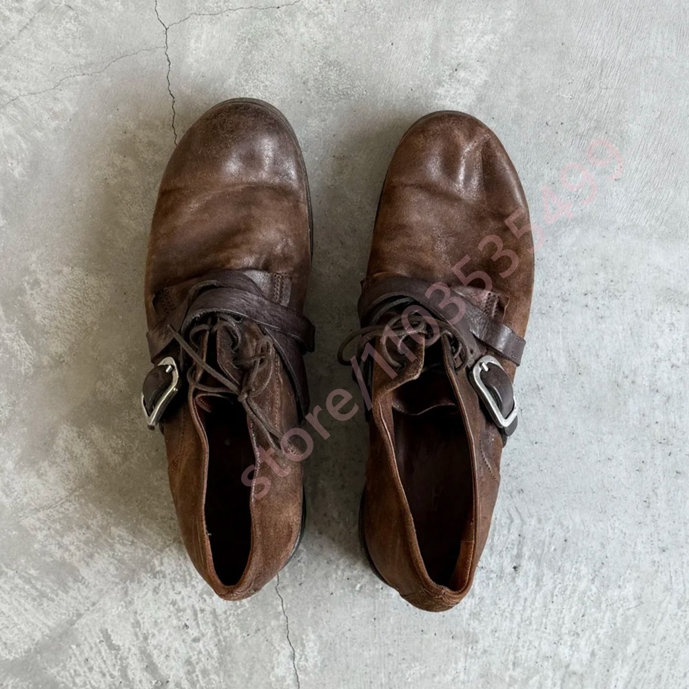 2026 Retro Distressed Brown Le - Men'S Shoes To Women'S のレビューと価格