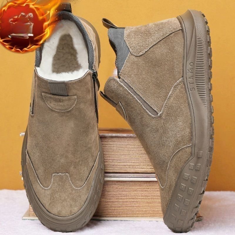 Winter Men's Shoes Plush Warm  - Men'S Shoes Loafers Casual のレビューと価格