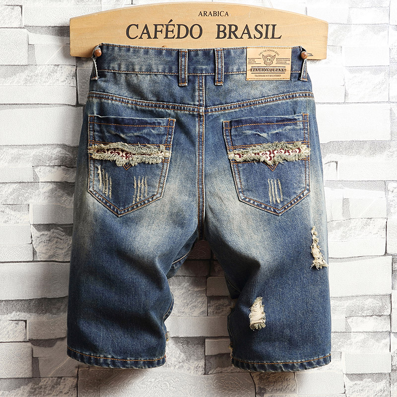 Ripped Hip-hop Denim Shorts Me - Men'S Shoes For Jeans のレビューと価格