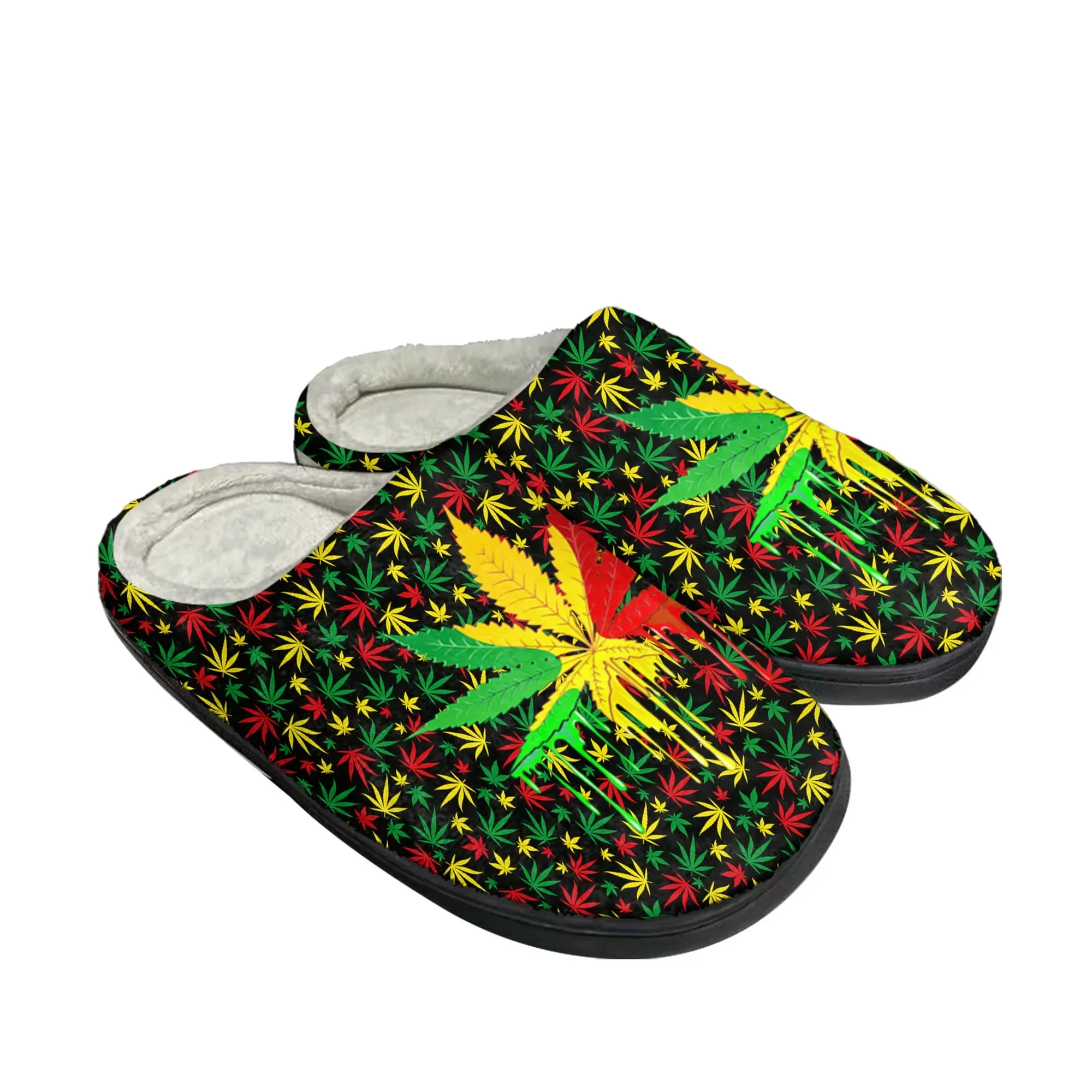 Leaf Weed Rasta Marijuana Red  - Men Shoes Red のレビューと価格