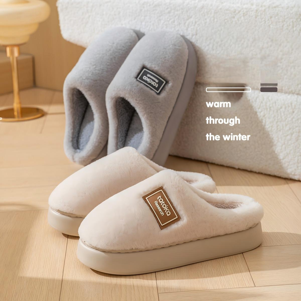 Men's High-End Plush Slippers  - Men Shoes On Cloud のレビューと価格