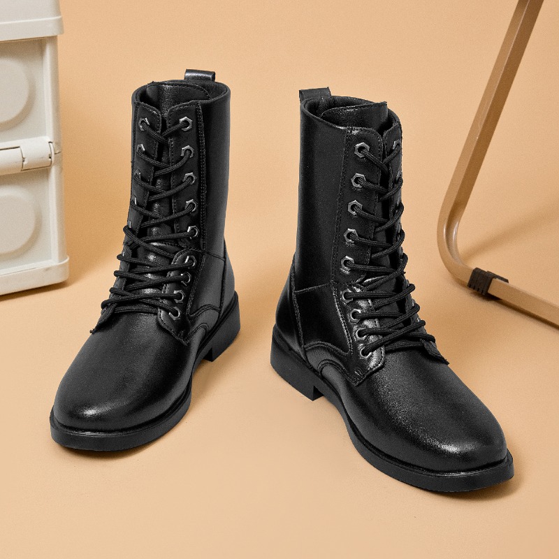High-top Leather Boots Outdoor - Men'S Shoes For Work のレビューと価格