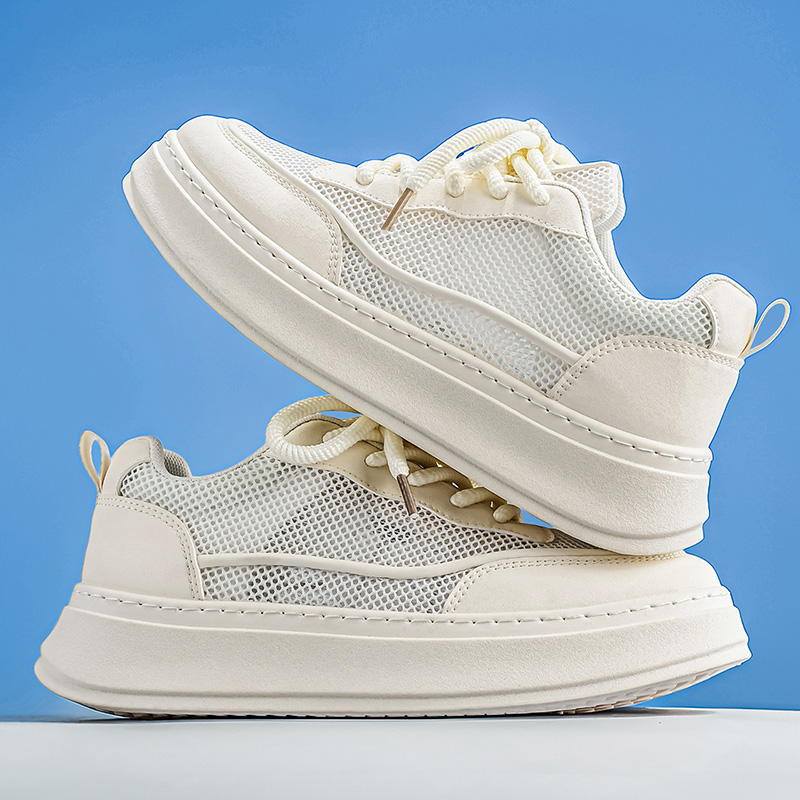 Men's Breathable Mesh Platform - Men Shoes Eu To Us のレビューと価格