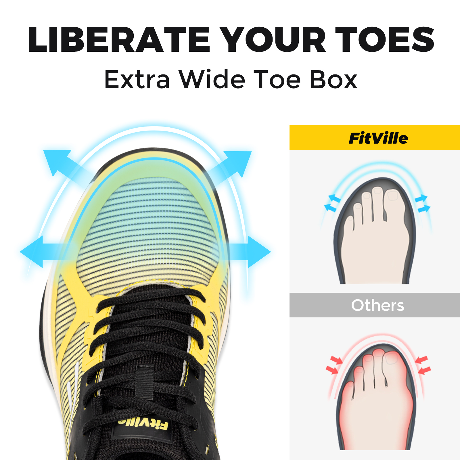 FitVille Wide Pickleball Shoes - Men'S Shoes Wide Width のレビューと価格