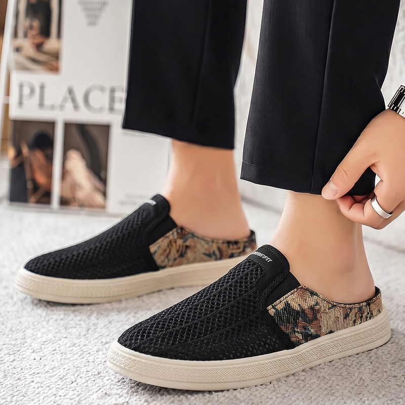 Summer men's perforated mesh s - Men'S Shoes With Toes のレビューと価格