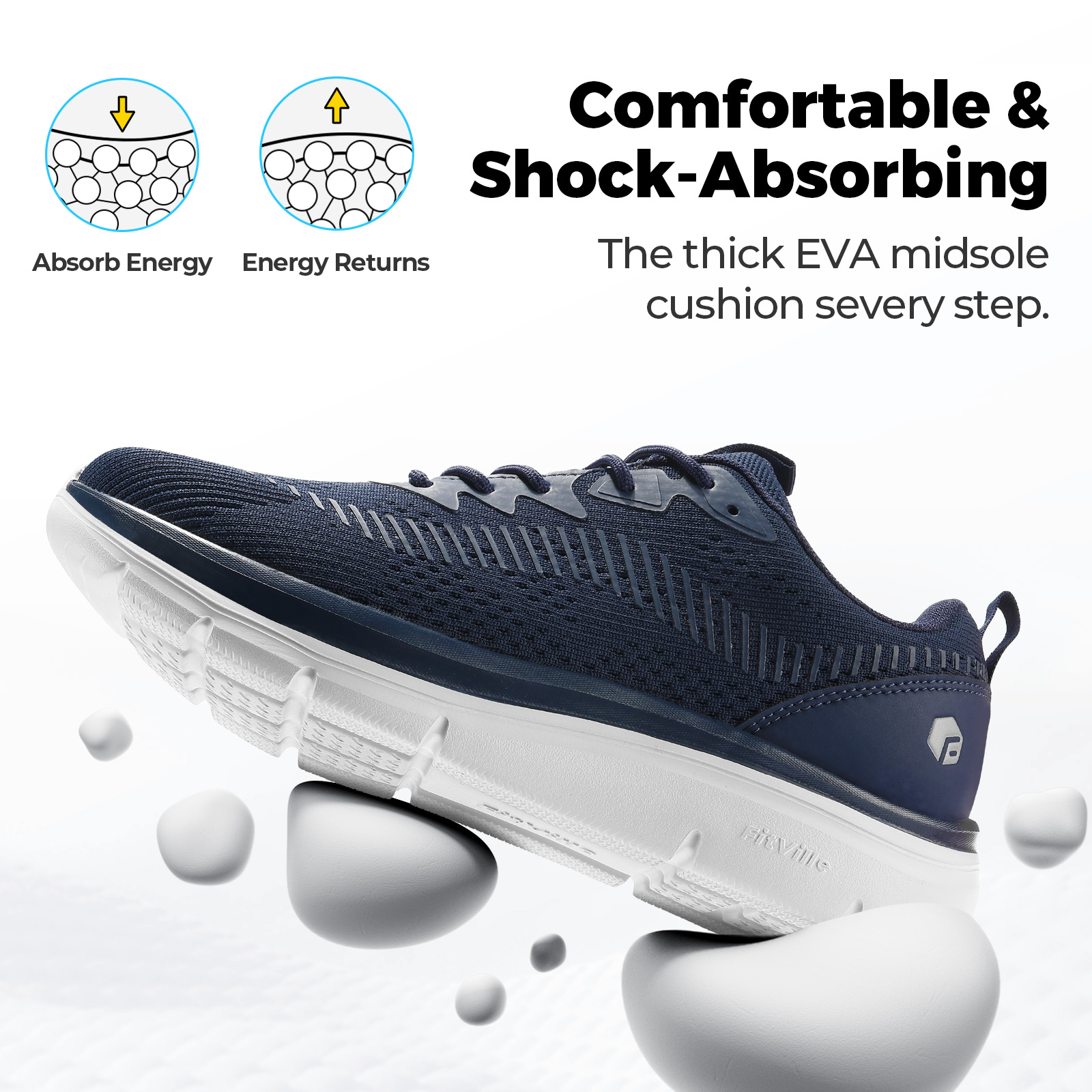 FitVille Men's Walking Shoes L - Men'S Shoes Wide Width のレビューと価格