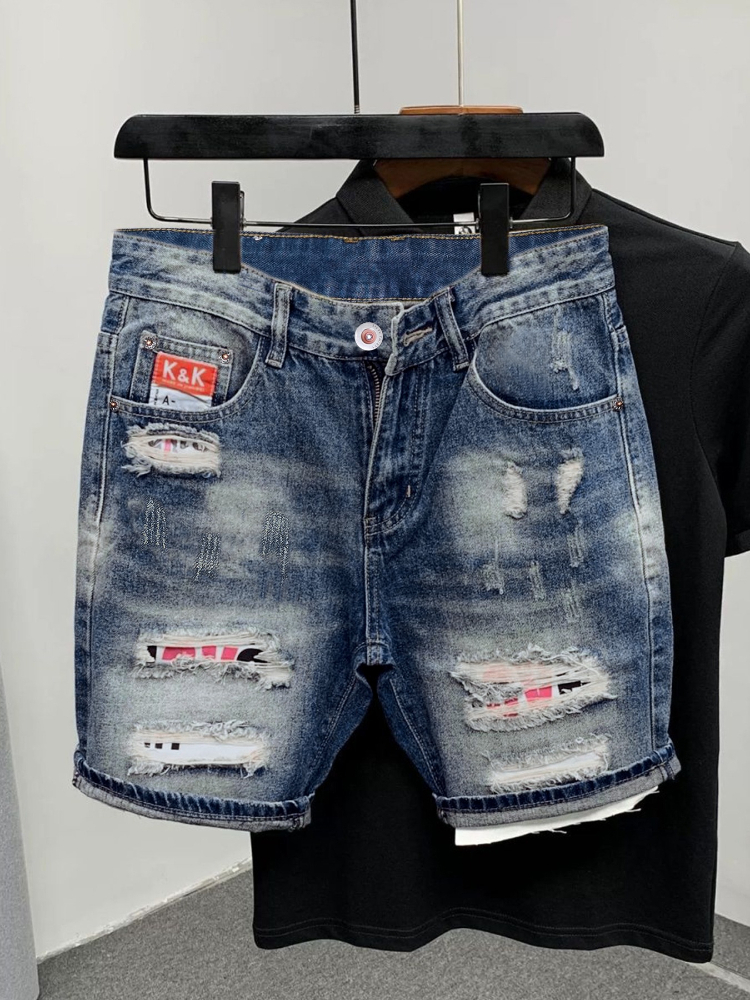2026 Summer Ripped Straight Me - Men'S Shoes For Jeans のレビューと価格