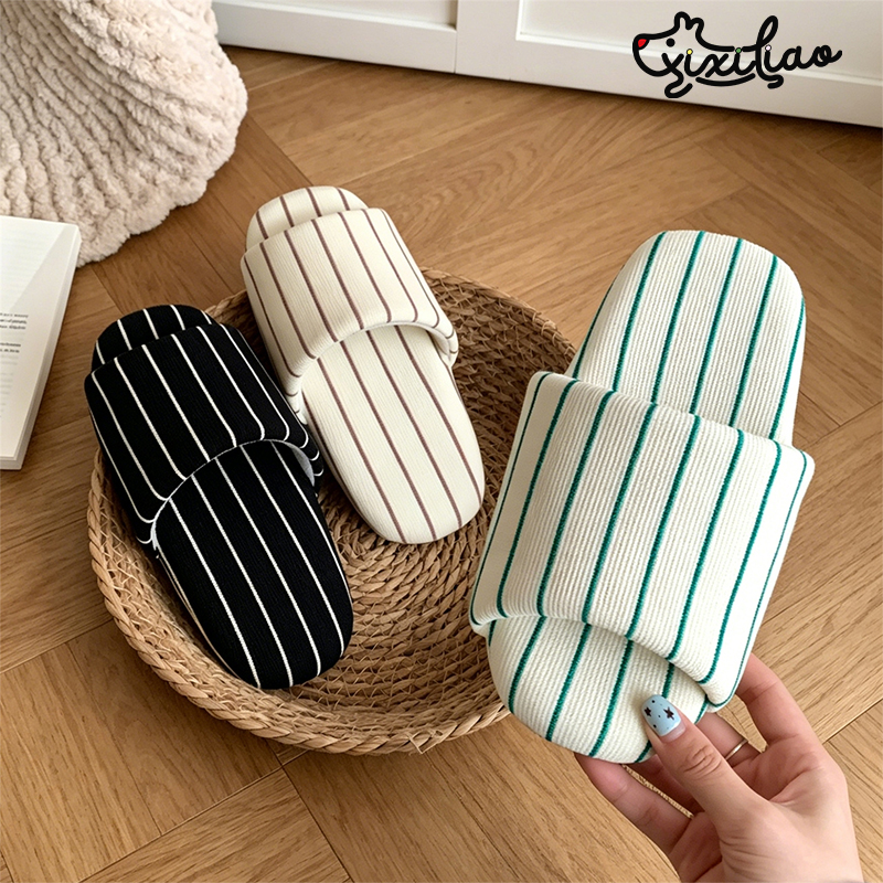 XIXITIAO Stripe Indoor Slipper - Men'S Shoes With Toes のレビューと価格