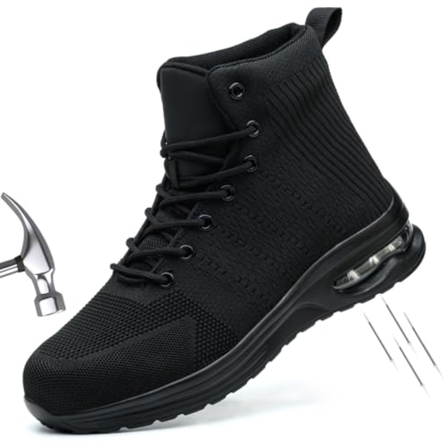 Steel Toe Work Boots for Men o - Men'S Shoes For Tennis のレビューと価格