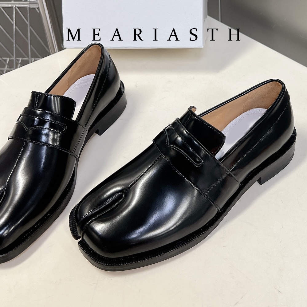 black Tabi Shoes Split Toe Pat - Men'S Shoes Wide Width のレビューと価格