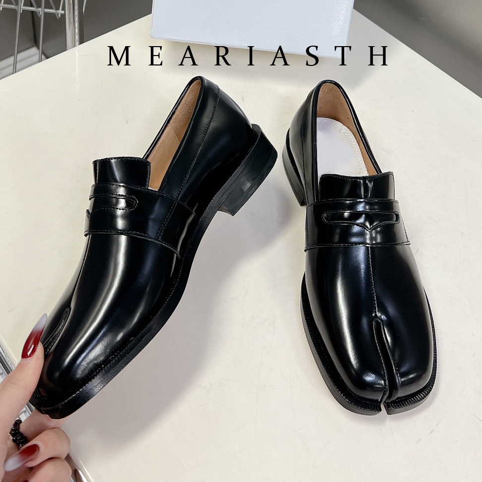 black Tabi Shoes Split Toe Pat - Men'S Shoes Wide Width のレビューと価格