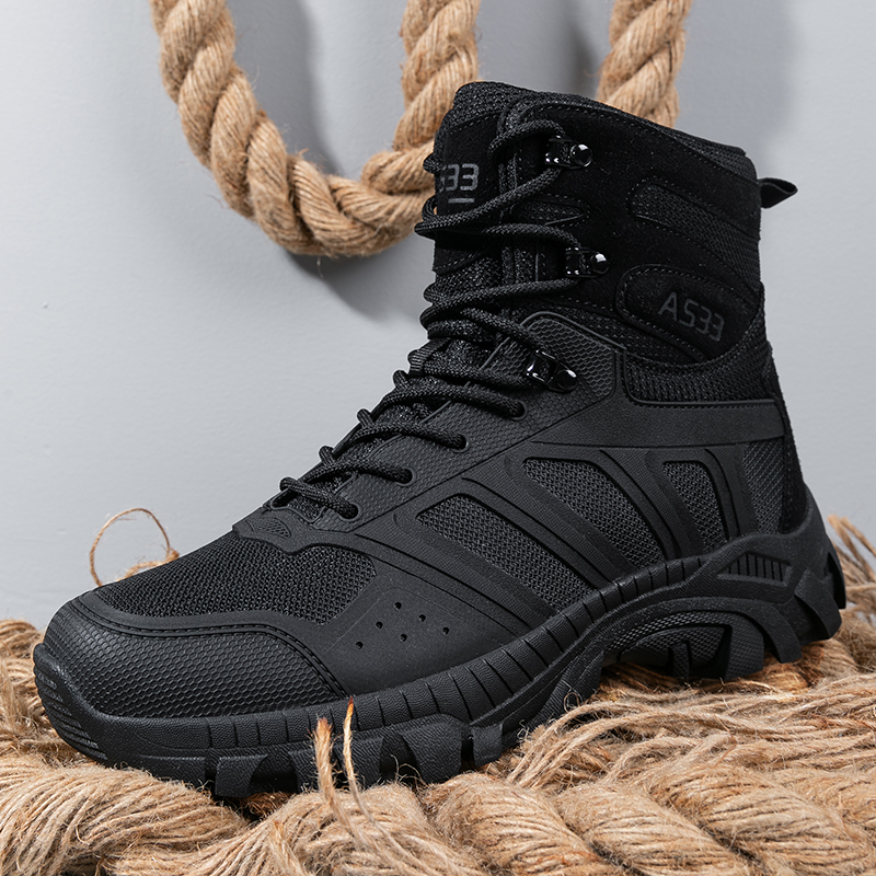 Men Tactical Boots Lace Up Des - Men'S Shoes For Work のレビューと価格