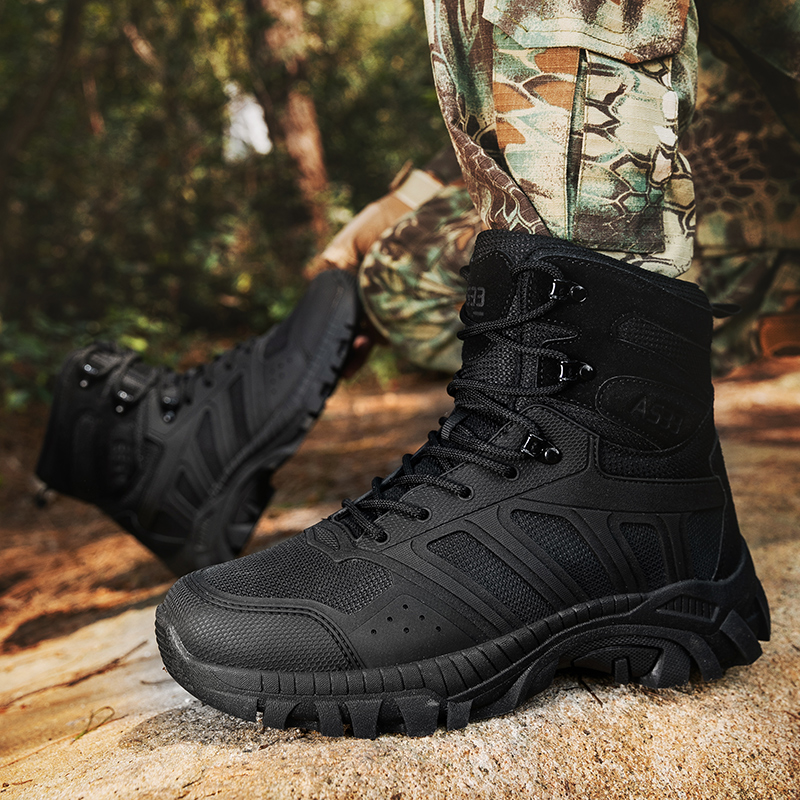 Men Tactical Boots Lace Up Des - Men'S Shoes For Work のレビューと価格