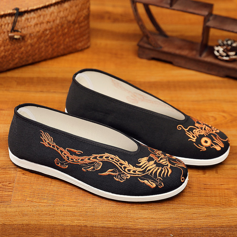 Vintage Chinese Kung Fu Shoes  - Men Shoes Yellow のレビューと価格
