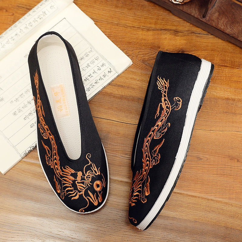 Vintage Chinese Kung Fu Shoes  - Men Shoes Yellow のレビューと価格