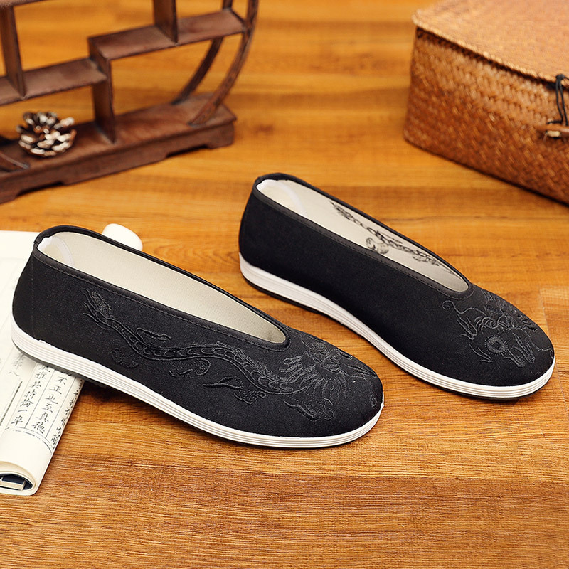 Vintage Chinese Kung Fu Shoes  - Men Shoes Yellow のレビューと価格