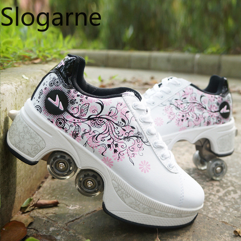 Women 4 Wheels Deformation Rol - Men'S Shoes To Women'S のレビューと価格