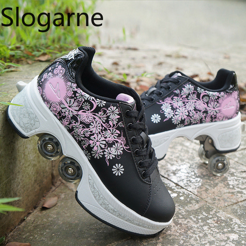 Women 4 Wheels Deformation Rol - Men'S Shoes To Women'S のレビューと価格