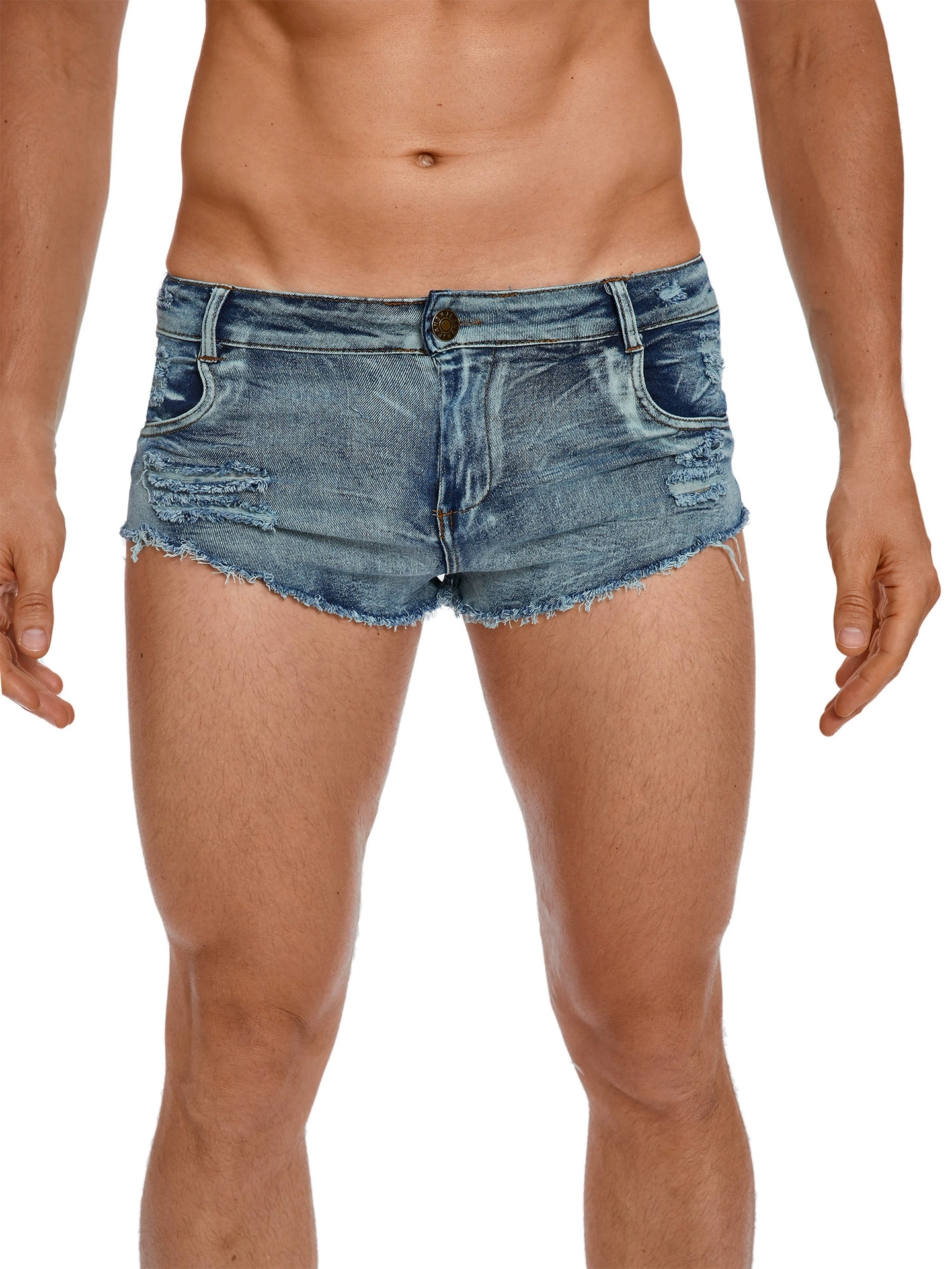 Men's Tight Low Waist Jeans Sh - Men'S Shoes For Jeans のレビューと価格