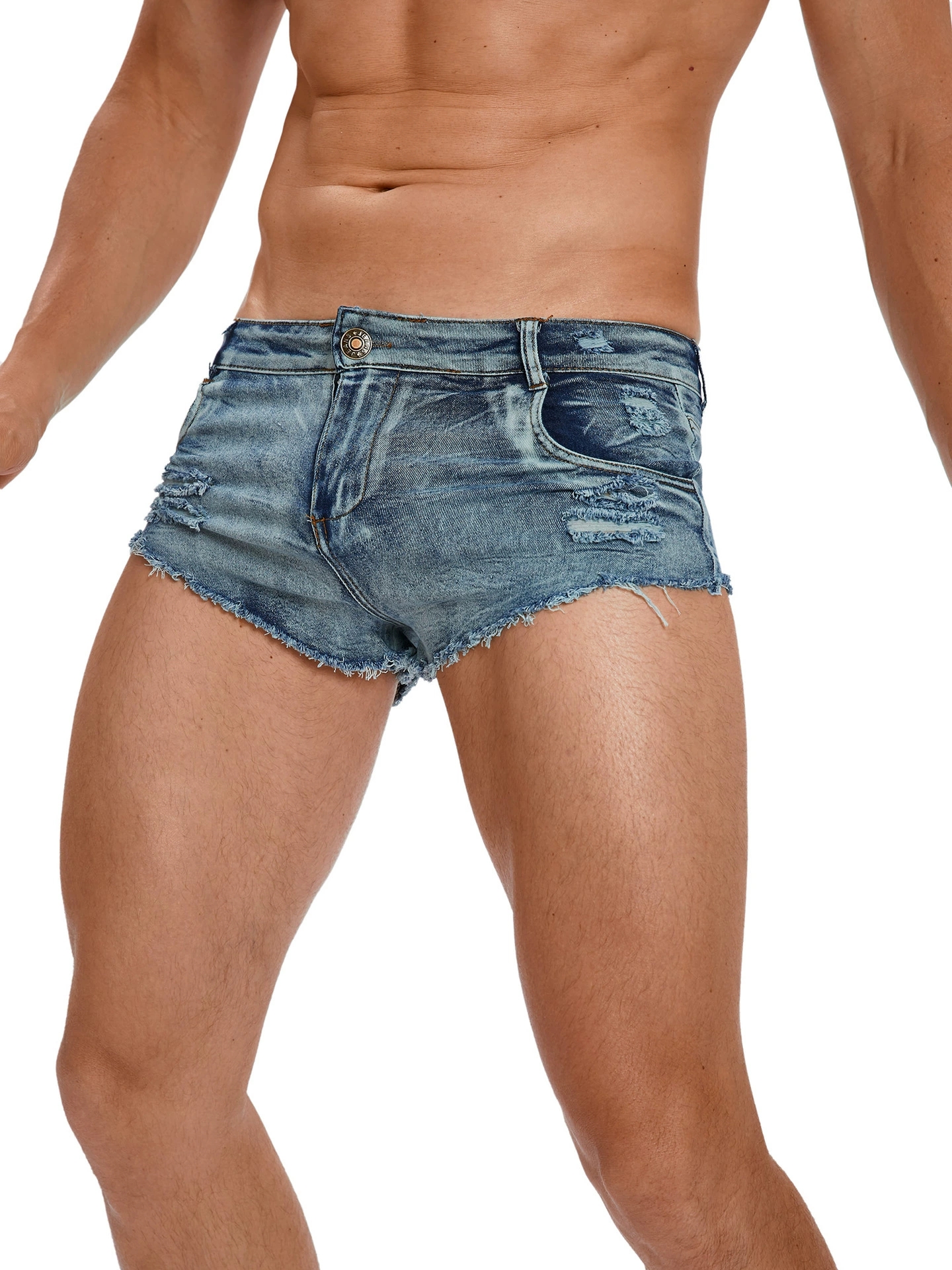 Men's Tight Low Waist Jeans Sh - Men'S Shoes For Jeans のレビューと価格