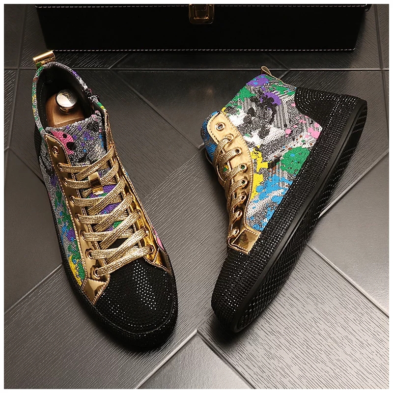European fashion rhinestone se - Men Shoes Red のレビューと価格