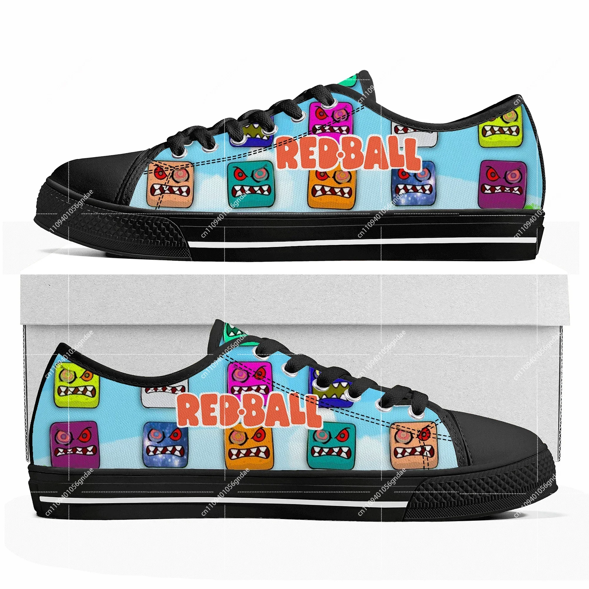 Red Ball Custom Low Top Sneake - Men Shoes Red のレビューと価格