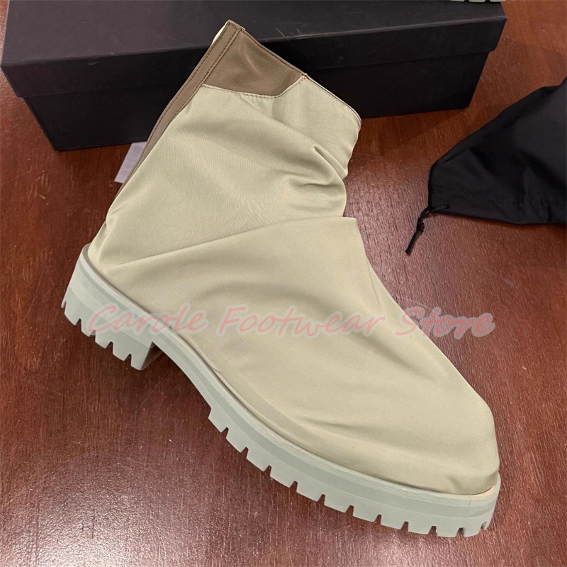 Pleated Nylon Cloth High Top M - Men'S Shoes With Height Increase のレビューと価格