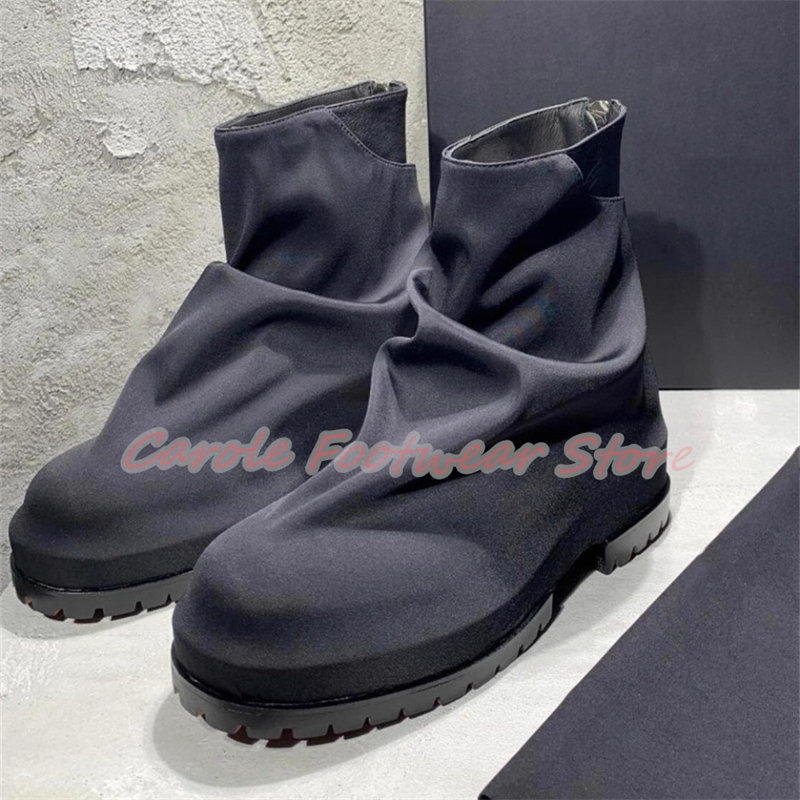 Pleated Nylon Cloth High Top M - Men'S Shoes With Height Increase のレビューと価格