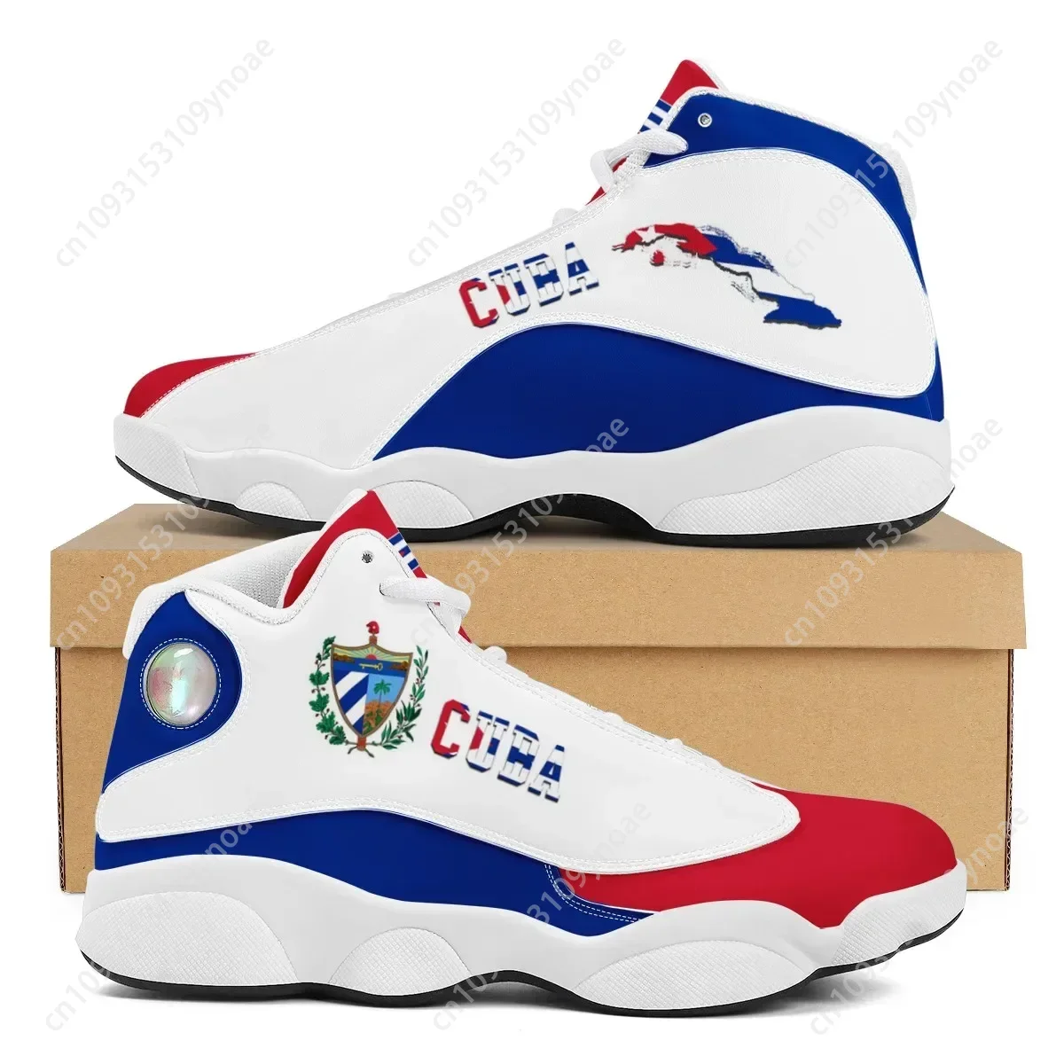 CUBA Flag Print Cool Men Baske - Men'S Shoes For Tennis のレビューと価格